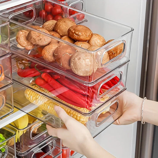 Transparent Plastic Refrigerator Storage Box