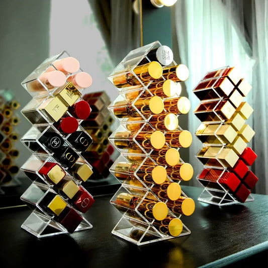 Clear Acrylic Lipstick Organizer
